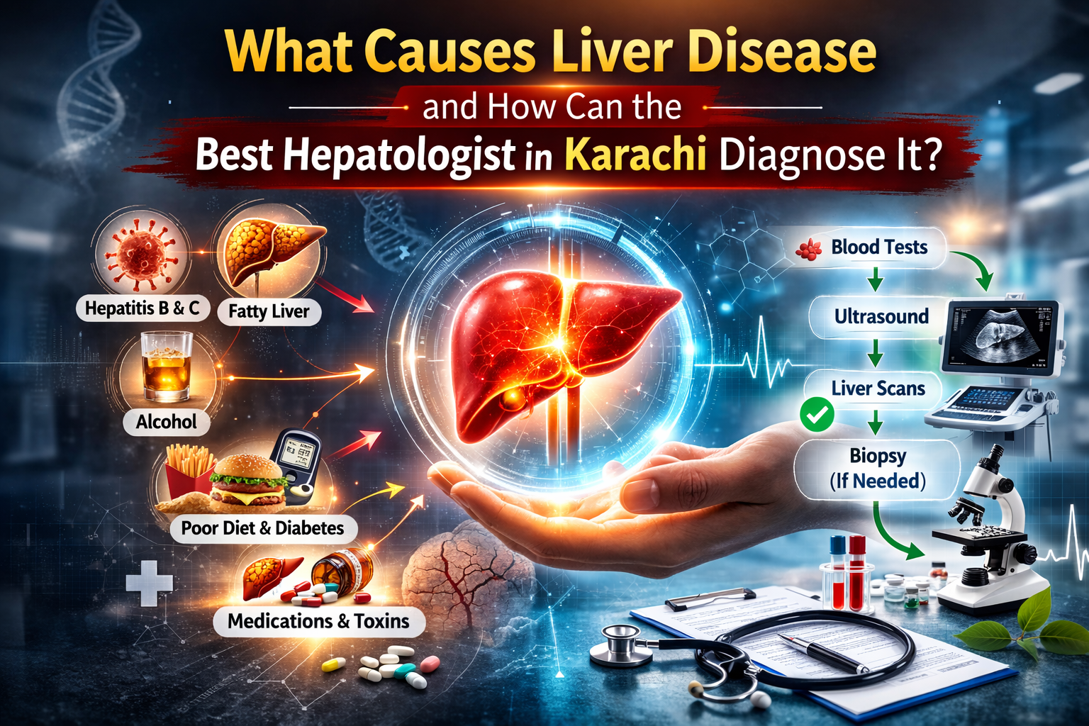 What Causes Liver Disease and How Can the Best Hepatologist in Karachi Diagnose It