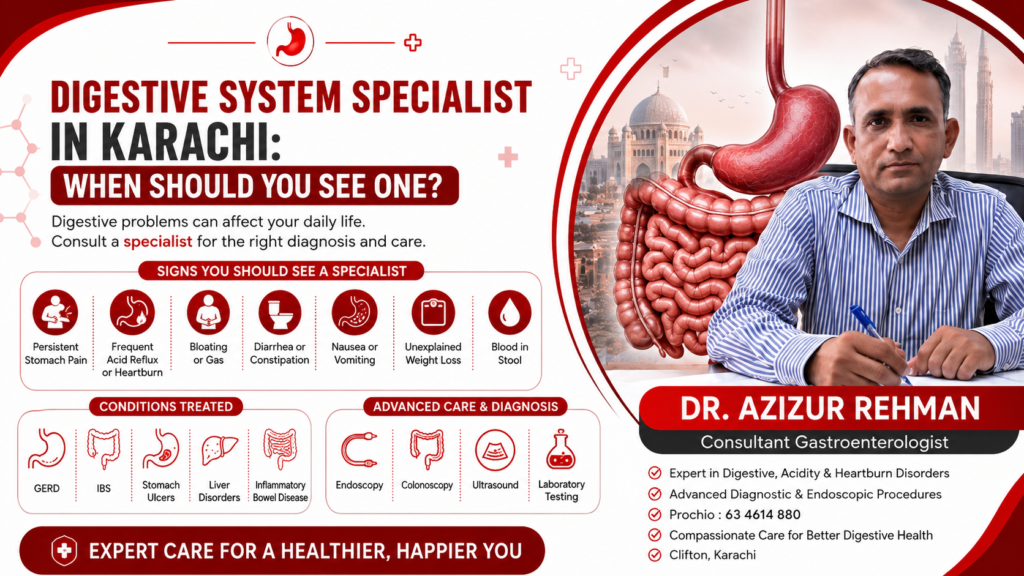 Digestive System Specialist in Karachi